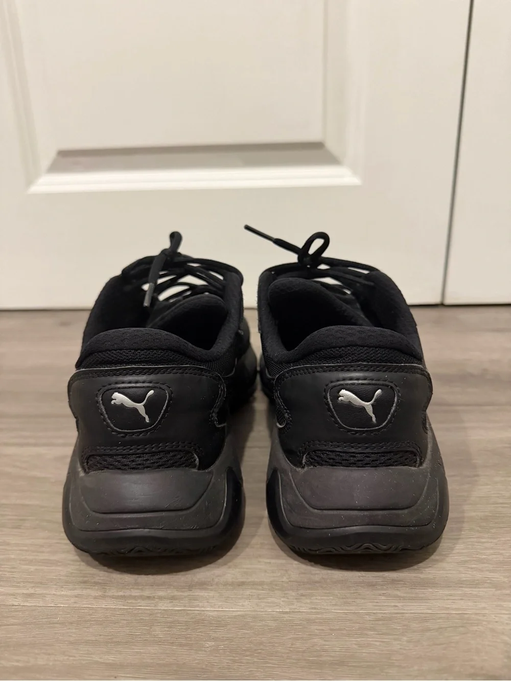Puma Men's Black Mesh & Suede Athletic Sneakers
